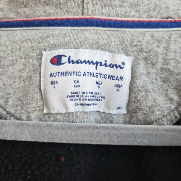 Champion Black Zip-Up Hoodie Size L - Picture 3 of 8